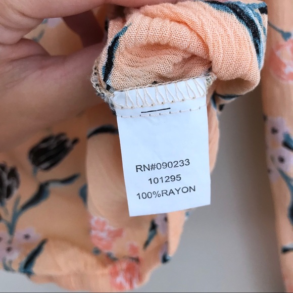 Kendall & Kylie Floral Cold Shoulder Top - Picture 7 of 8